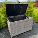 Сундук садовый Royal family 122x78x70см искусственный ротанг цвет серый