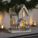 Электрическая светящаяся фигура Luazon Lighting 10454692 хижина 28x21x11 см теплый белый