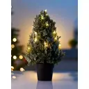 Электрическая светящаяся фигура Luazon Lighting 10876007 Можжевельник заснеженный 35 см теплый белый