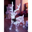 Электрическая светящаяся фигура Luazon Lighting 10873772 Олень h70 см белый