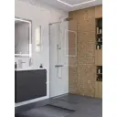 Душевая перегородка Belbagno UNO-L-1-TB-80-C-Cr 80x200см хромированный профиль