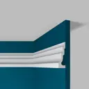 Плинтус напольный Perfect Plus P99108 80x24x2000 мм ударопрочный белый под покраску