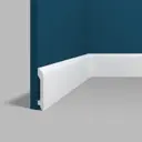 Плинтус напольный Perfect Plus P9947 82x13x2000 мм ударопрочный белый под покраску