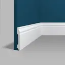 Плинтус напольный Perfect Plus P9915 100x14x2000 мм ударопрочный белый под покраску