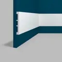 Плинтус напольный Perfect Plus P9975 102x13x2000 мм ударопрочный белый под покраску