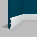 Плинтус напольный Perfect Plus P9983 80x13x2000 мм ударопрочный белый под покраску