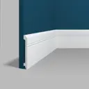 Плинтус напольный Perfect Plus P9943 106x13x2000 мм ударопрочный белый под покраску