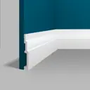 Плинтус напольный Perfect Plus P99109 110x16x2000 мм ударопрочный белый под покраску