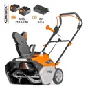 Снегоуборщик аккумуляторный бесщёточный Daewoo DAST 5542Li SET 51 см 40 В 2x5 Ач АКБ и ЗУ в комплекте