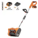 Снегоуборщик аккумуляторный Daewoo DAST 3221Li SET 30 см 21 В 1x4 Ач АКБ и ЗУ в комплекте