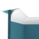 Плинтус потолочный Perfect plus P99149 на потолок полиуретан белый 2000x120x100 мм