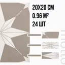 Керамогранит Motto Levels N100078 20x20см цвет бежевый