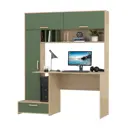 Стол письменный Mobi Лайт 150x180x57 см ЛДСП цвет плэйн/дымчатый зелёный