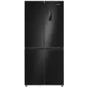 Холодильник Meferi MFR83BLACK IX TOTAL NO FROST CROSS DOOR COMFORT 83.3x181.5 см цвет черный