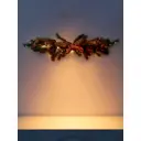 Декор настенный Luazon Lighting 10875979 Еловая ветвь с шишками 70x27 см теплый белый