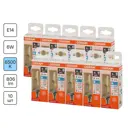 Набор ламп Osram Filament 4058075688179 E14 220-240 В 6 Вт свеча на ветру 806 Лм холодный белый свет 10 шт