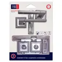 Дверные ручки Punto Tech с запиранием комплект цвет графит/хром