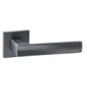 Дверные ручки Puerto Фриттата Slim без запирания цвет матовый черный никель