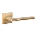 Дверные ручки Puerto Гляссе Slim без запирания цвет матовое золото