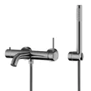 Смеситель для ванны Knotlor SS-23-GM-LM цвет стальной серый