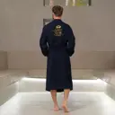 Банный халат Этель 4845980 размер 52 цвет синий