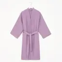 Халат вафельный женский удлиненный Этель 6243564 Boho размер 54-56, цвет сиреневый