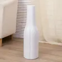 Ваза Сима-ленд Бутыль крапинка керамика цвет белый 60 см