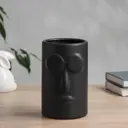 Ваза Сима-ленд Пьетро очки керамика цвет черный 21 см