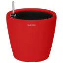 Кашпо Oladom Deluxe Ø36 h32.5 см v16 л пластик красный с автополивом
