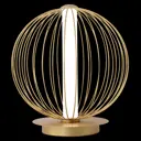 Настольная лампа светодиодная Crystal lux Sync lg18w gold нейтральный белый свет цвет жёлтый/золотой