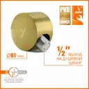 Подключение для душевого шланга Elghansa WS-5N-Bronze 60 мм