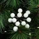 Ветка декоративная KREAFORTA Ягоды 11 см белый