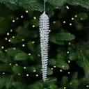 Украшение декоративное KREAFORTA Сосулька 25 см серый