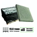 Плитка тротуарная вибролитьевая Bruska Тучка 303x300x30мм комплект 388.8м² цвет серый машиной без выгрузки