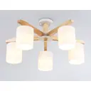 Люстра потолочная Ambrella light Loft wood Tr83113 5 ламп 10 м² цвет бежевый