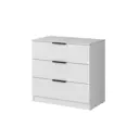 Комод Alsav Tower 3 ящика 80.9х45х78.4 см ЛДСП цвет белый