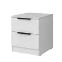 Тумба прикроватная Alsav Tower 40.2x47x45 см 2 ящика ЛДСП цвет белый