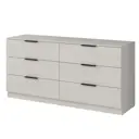 Комод Alsav Tower Ivory 6 ящиков 160х45х78.4 см ЛДСП цвет бежевый