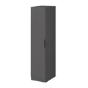 Шкаф распашной Alsav Home Tower-s New graphit с 1 дверью 40x176.1x54.8 см ЛДСП цвет серый