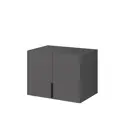 Антресоль с полкой Alsav Home Tower-s New graphit с 2 дверями 80x60x54.8 см ЛДСП цвет серый