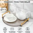 Поднос Mirror d=28 см цвет прозрачный 9269424
