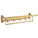 Полка для ванной комнаты Vekko md-805-t нержавеющая сталь 60x13.5 см цвет жёлтый / золотой