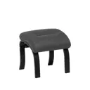 Пуф / подставка для ног рогожка Leset Лион венге/тёмно-серый 43.5x37.5 см