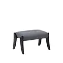 Пуф / подставка для ног велюр Leset Спринг венге/серый 59.5x37.5 см