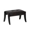 Пуф / подставка для ног искусственная кожа Leset Спринг венге/чёрный 59.5x37.5 см