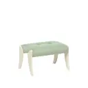 Пуф / подставка для ног велюр Leset Спринг слоновая кость/мятный 59.5x37.5 см