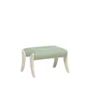 Пуф / подставка для ног велюр Leset Дэми слоновая кость/мятный 60x37.5 см