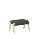 Пуф / подставка для ног рогожка Leset Дэми слоновая кость/тёмно-серый 60x37.5 см