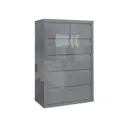 Комод Beneli Спейс 6 ящиков 80х40х121.3 см ЛДСП цвет серый глянец