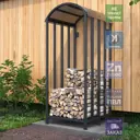 Дровница Уличные Лестницы Индия металл 80x40x180 см черный